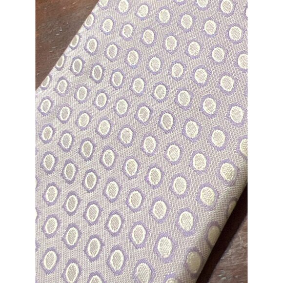 Michael Strahan Collection 100% Silk Purple Geometric Mens Tie 3.25" x 58" NWT - Picture 2 of 5